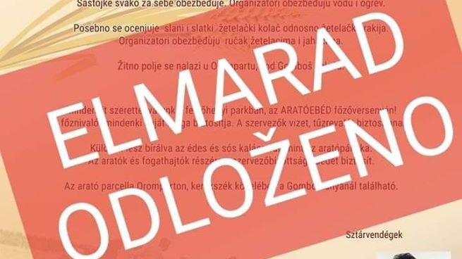 Elmarad a felsőhegyi aratóünnepség