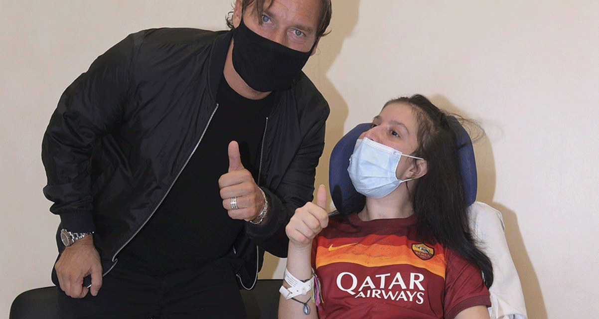 Totti is segített egy fiatal lánynak felébredni a kómából