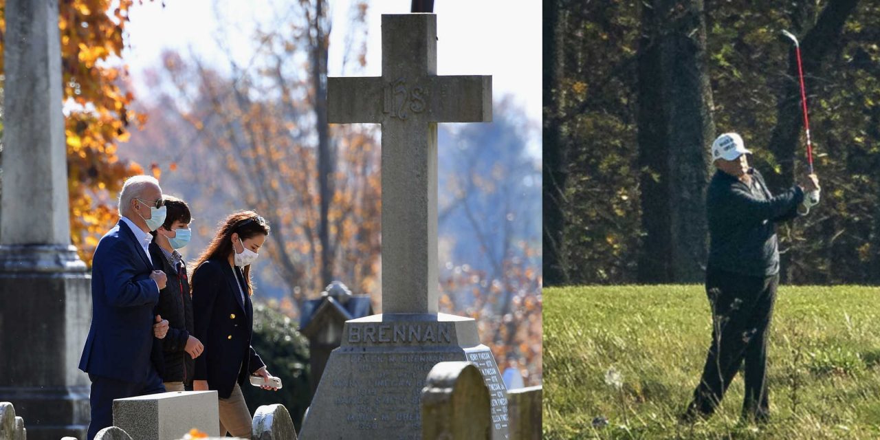 <span class="entry-title-primary">USA-másnap: Biden templomba, Trump golfozni ment</span> <span class="entry-subtitle">Már Melania is a vereség elismerésére szólítja fel férjét</span>