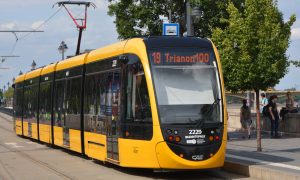 Június 4-én minden busz, villamos, troli és metró Trianon-100-as járat volt Magyarországon (Fotó: Szappanos Veronika/SZMSZ)