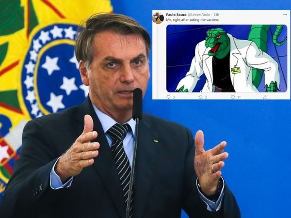 Brazil elnök: Nem kizárt, hogy a vakcinától krokodillá változnak az emberek