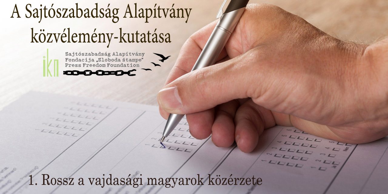 <span class="entry-title-primary">Rossz a vajdasági magyarok közérzete</span> <span class="entry-subtitle">Többek között ez derül ki a Sajtószabadság Alapítvány által megrendelt közvéleménykutatásból</span>