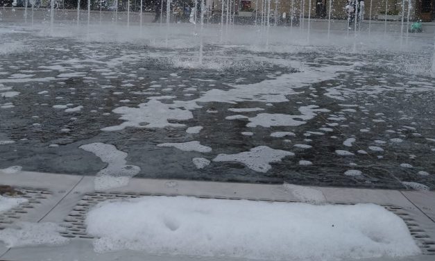 Habzik az egymillió eurós szökőkút Szabadkán