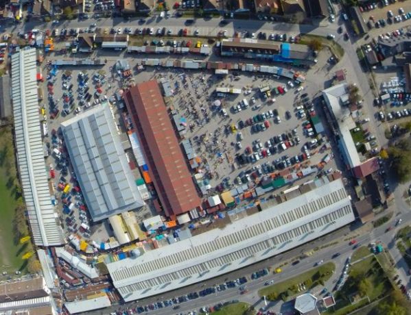 A szabadkai ócskapiac felülnézetből (forrás: Tržnica Rt.)