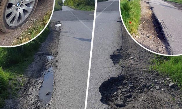 <span class="entry-title-primary">A kerék és a kátyú találkozása</span> <span class="entry-subtitle">Kráter méretű kátyúk a Szabadka és Orom közötti szakaszon Békovánál</span>