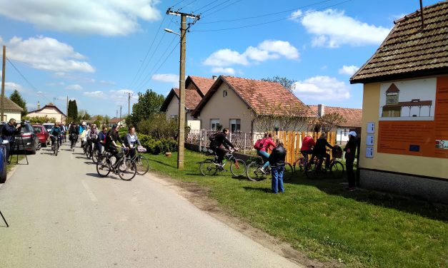 Birtokba vették a túrakerékpárosok a ludasi pihenőhelyet (Fotók)