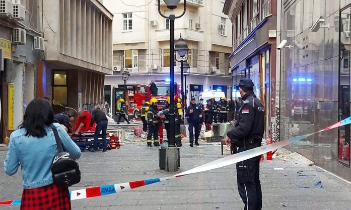 Gázrobbanás Belgrádban, többen megsérültek (videó)
