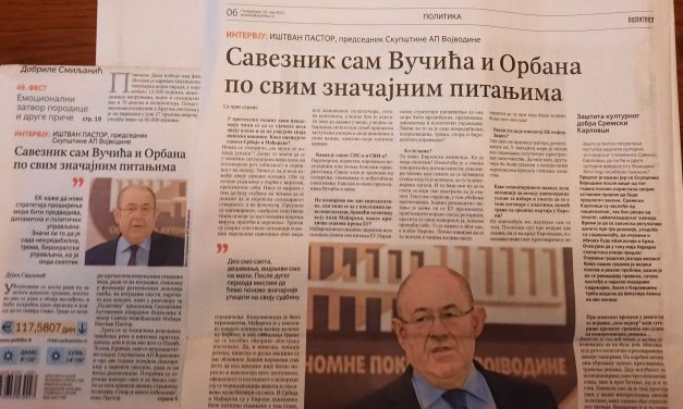 Pásztor: Minden fontos kérdésben Orbán és Vučić szövetségese vagyok