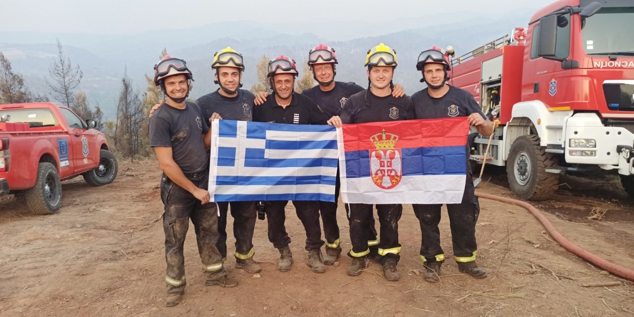 Tovább segítik görög kollégáikat a szerbiai tűzoltók