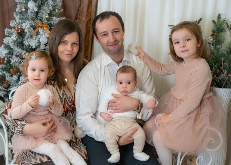 Kószó Krisztina és családja