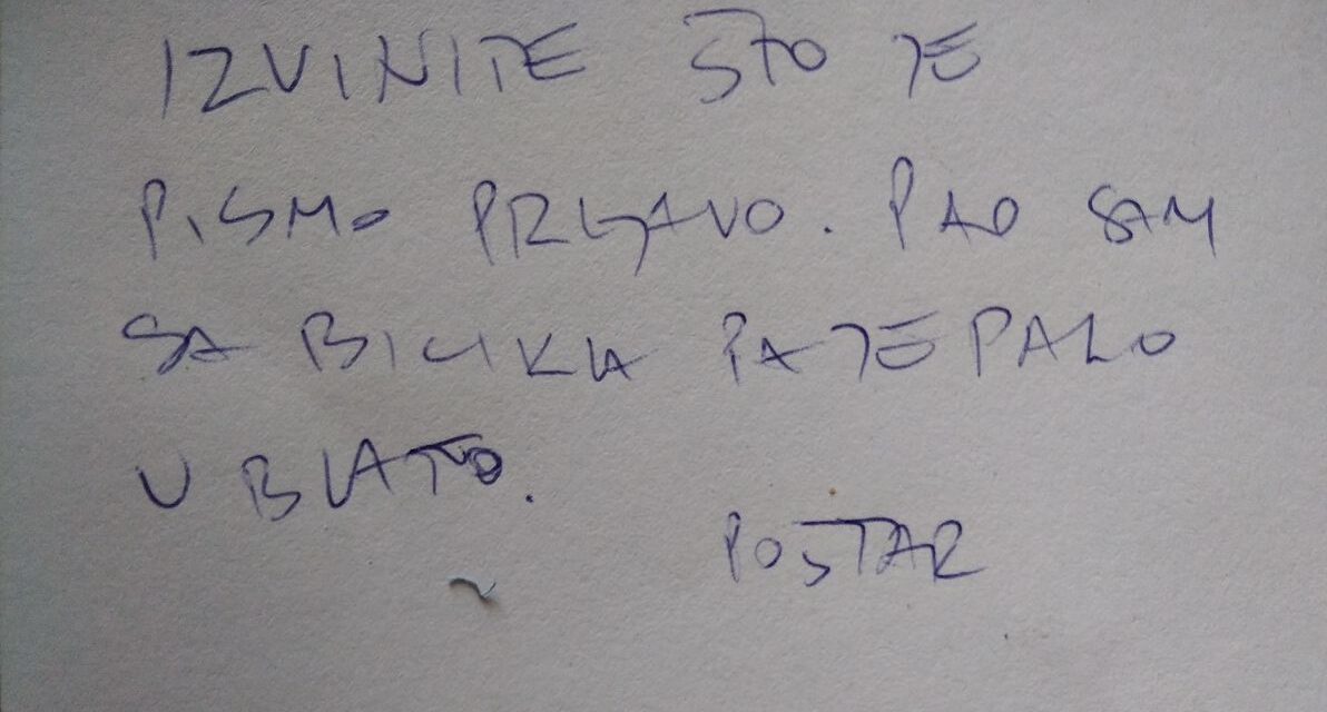Üzenet a postásnak: Semmi baj, nem haragszom!