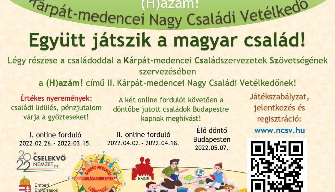 Még lehet regisztrálni a (H)azám!, a Kárpát-medence Nagy Családi Vetélkedőjére