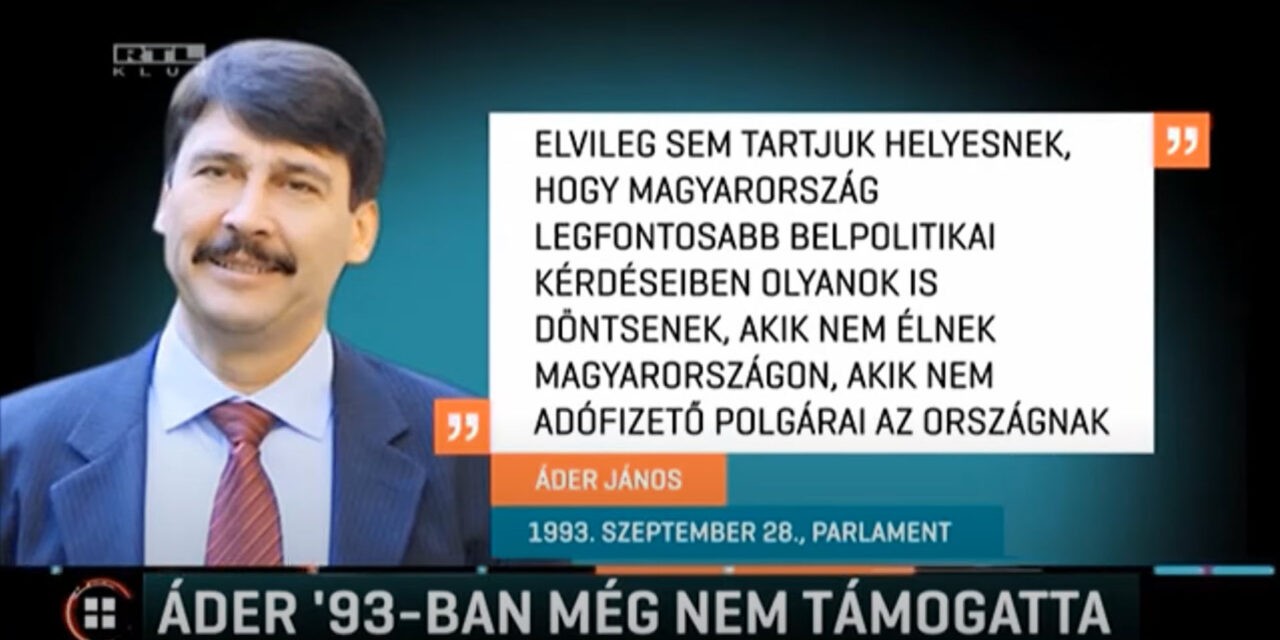 <span class="entry-title-primary">Áder: A határon túliak ne szóljanak bele!</span> <span class="entry-subtitle">Honnan hová sederedett a bajuszos politika</span>