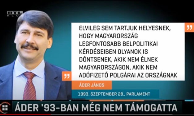 Áder: A határon túliak ne szóljanak bele!