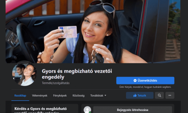 Csaló Facebook-oldalra figyelmeztet a magyar rendőrség