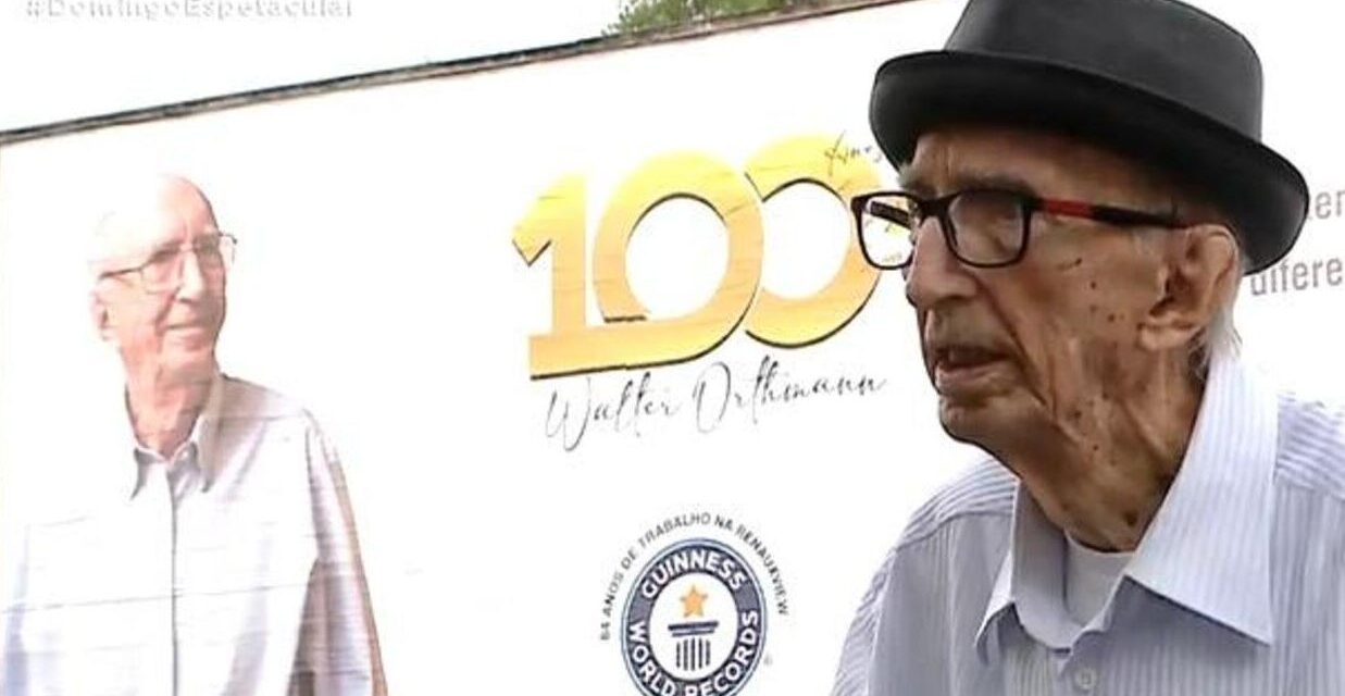 84 éve dolgozik ugyanott egy 100 éves brazil férfi