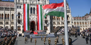 A magyar köztársasági elnök beiktatási díszünnepsége a Kossuth téren (Fotó: Bruzák Noémi/MTI)