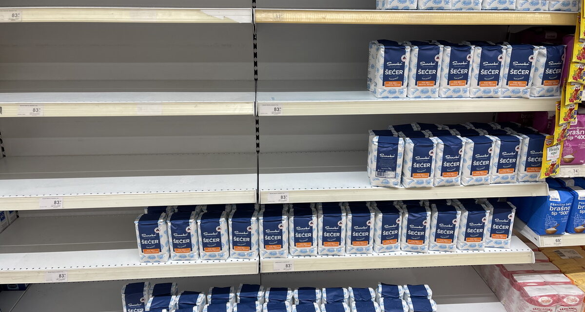 „A pánik miatt nincs cukor a boltokban”