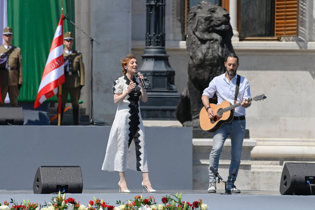 Rúzsa Magdi képviselte a határon túli magyarokat (Fotó: Koszticsák Szilárd/MTI)