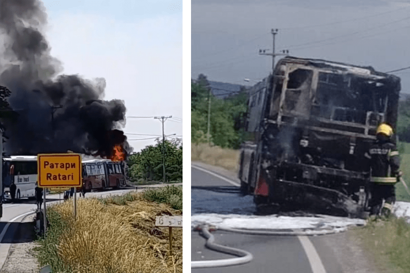 Kiégett a Lasta autóbusza (Fotók+Videók)