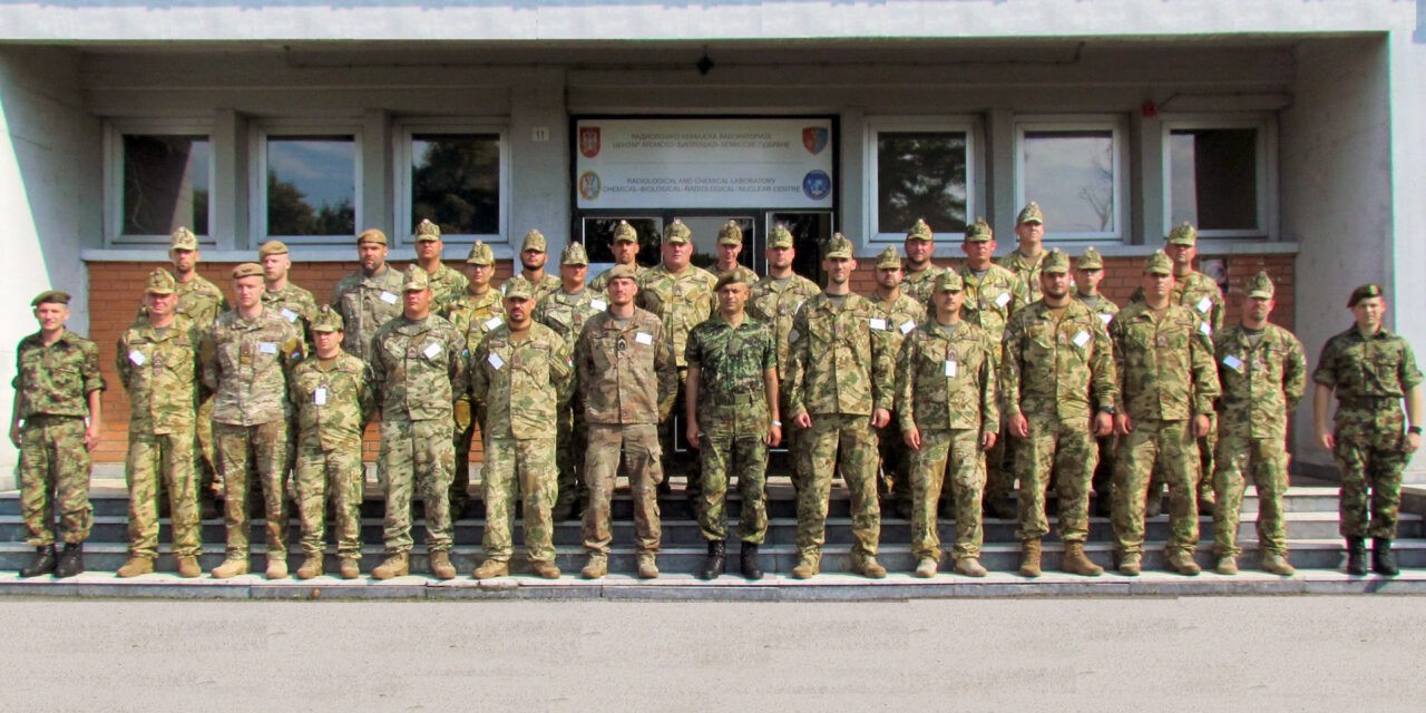 Atom-, biológiai-, vegyivédelmi gyakorlaton Kruševacon a Magyar Honvédség tagjai