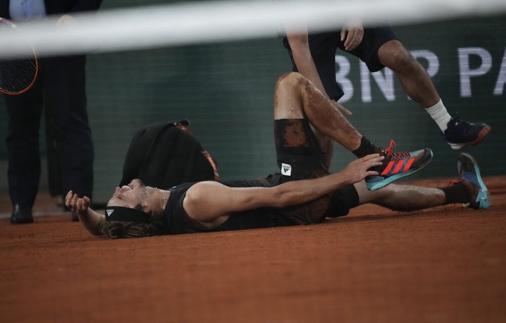 Nadal döntős, Zverev bokasérülés miatt feladta a mérkőzést