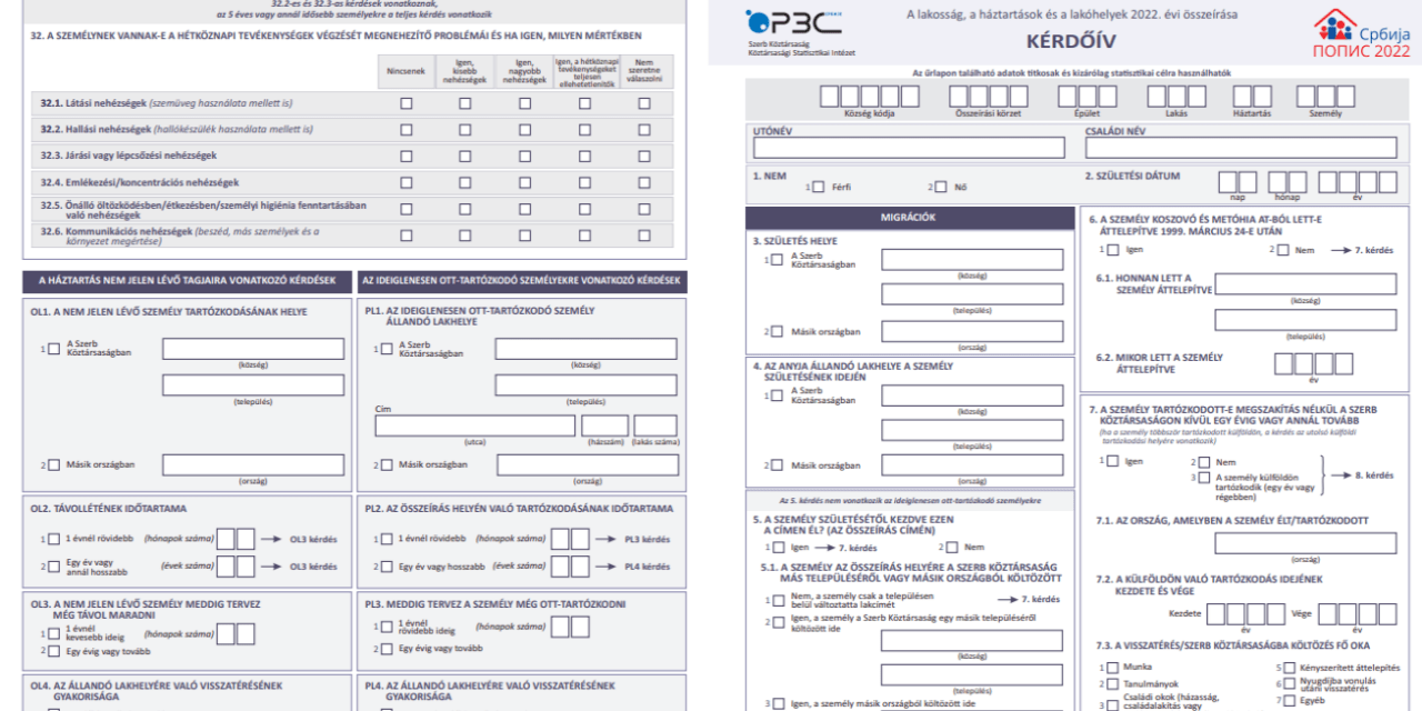 Így néz majd ki a magyar nyelvű kérdőív a népszámláláson