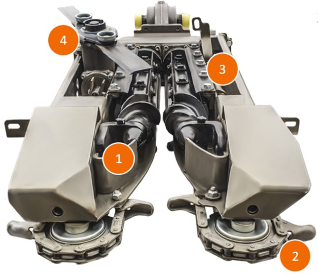 A törőegység részei (Fotó: Optigép)