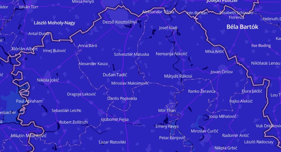 Íme a térkép, amely megmutatja, hogy ki városod leghíresebb szülöttje