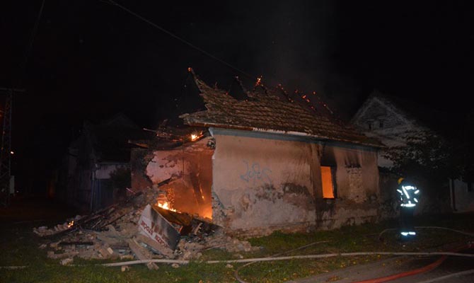 Leégett egy ház Szenttamáson