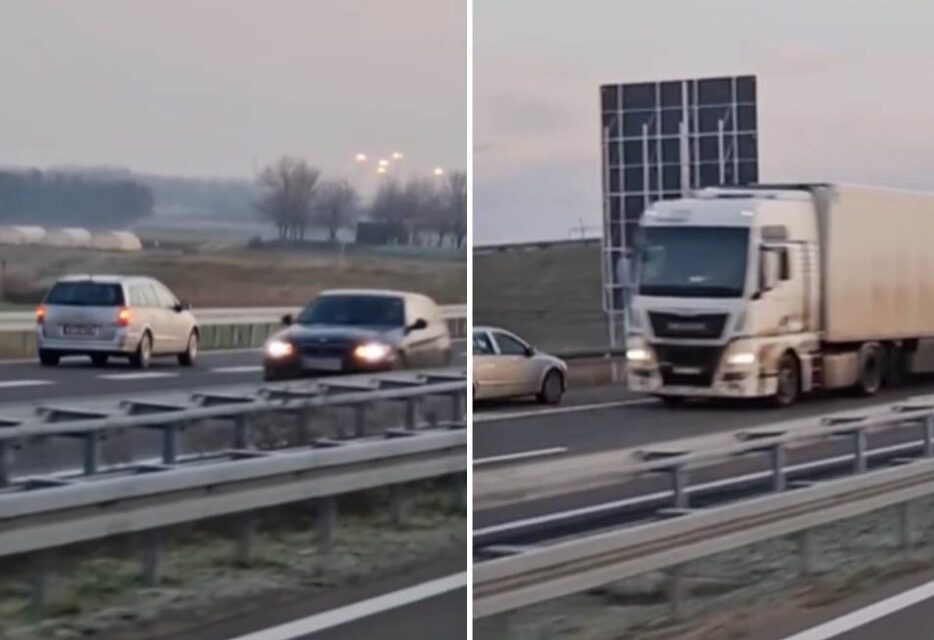 Forgalommal szemben hajtott az autópályán Horgosnál