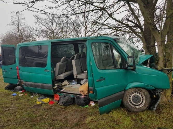 Fának ütközött járművével a 18 éves embercsempész (Fotók)