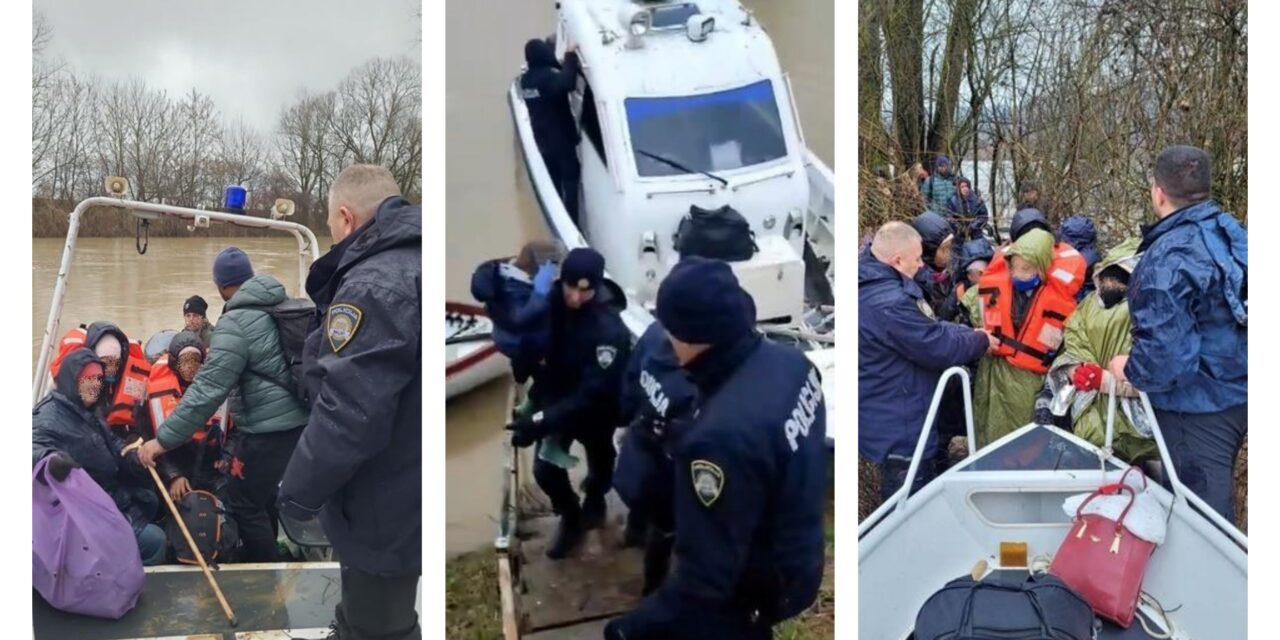Tizenhárom kubait, köztük nőket és gyerekeket mentettek ki a Szávából a horvát rendőrök