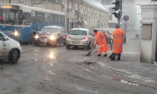 Leesett az első hó Vajdaságban is
