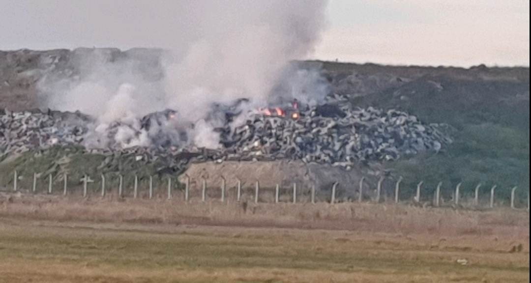 Megint lángol a temerini szeméttelep