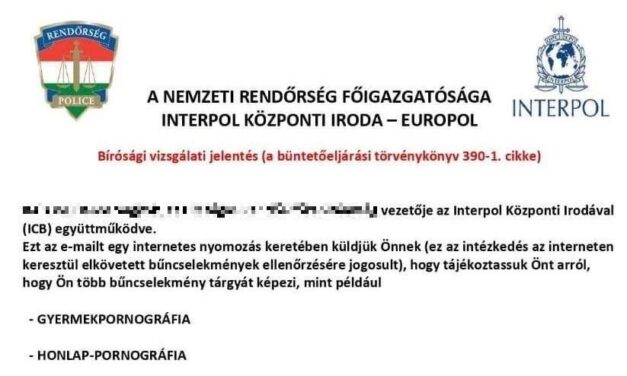 Gyermekpornográfiával gyanúsítják e-mailben? Ezekkel az üzenetekkel legyen nagyon óvatos!
