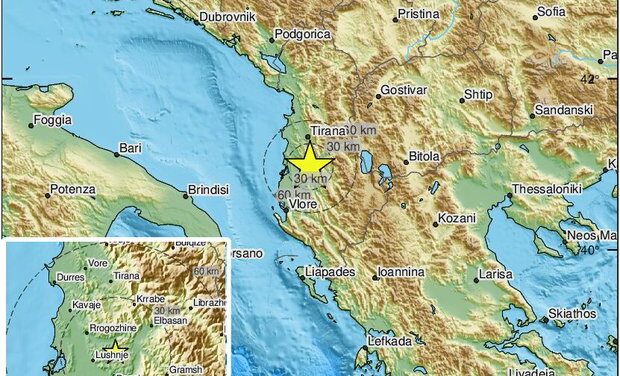 Közepes erősségű földrengés volt Albániában