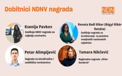 Bágyi Ribár Renáta kapta a Vajdasági Független Újságíró Egyesület díját