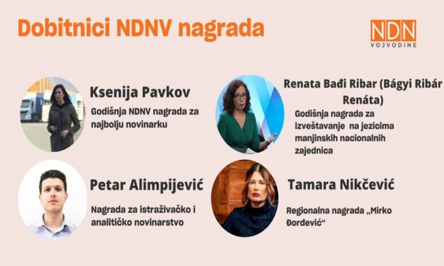 Bágyi Ribár Renáta kapta a Vajdasági Független Újságíró Egyesület díját