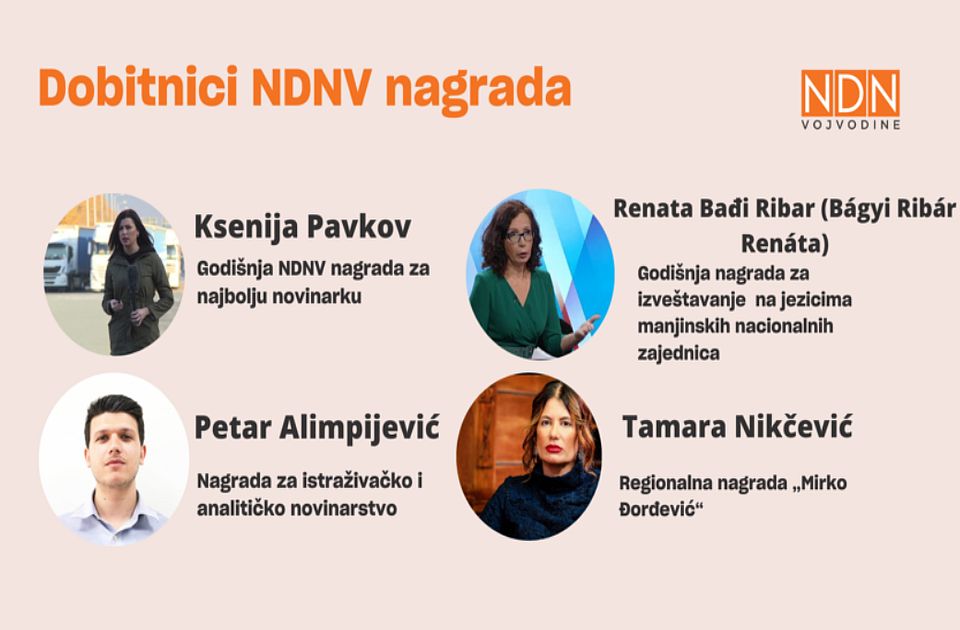 Bágyi Ribár Renáta kapta a Vajdasági Független Újságíró Egyesület díját