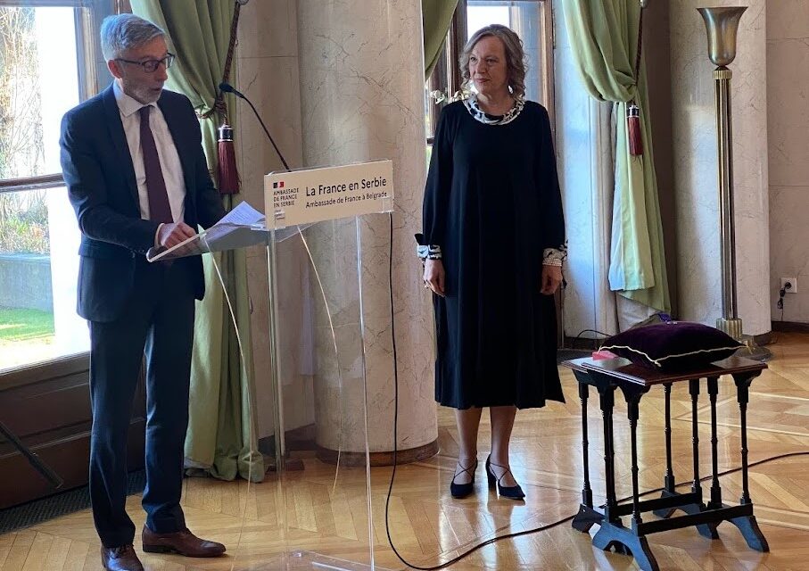 Dr. Ghilezán Szilviát a francia Akadémiai Pálmarend tiszti fokozatával tüntették ki