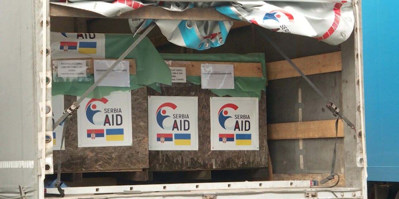 Szerbia elektroenergetikai berendezéseket küldött Ukrajnába