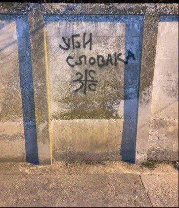 Gyűlöletkeltő falfirkák jelentek meg