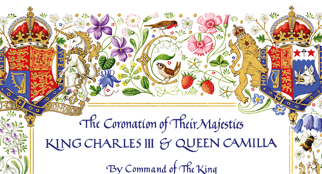 Így néz ki a brit díszes koronázási meghívó