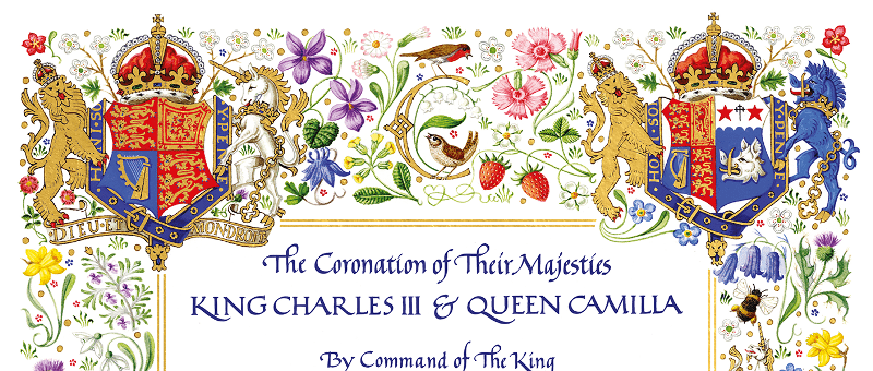 Így néz ki a brit díszes koronázási meghívó