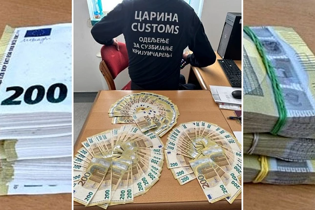 Nagy mennyiségű készpénzt foglaltak le a vámosok Horgoson