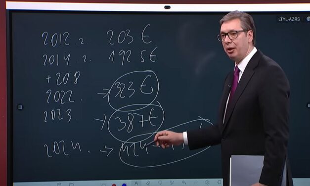 Vučić: Idén jelentős nyugdíjemelés jön, az átlagfizetés jövőre 1174 euró lesz