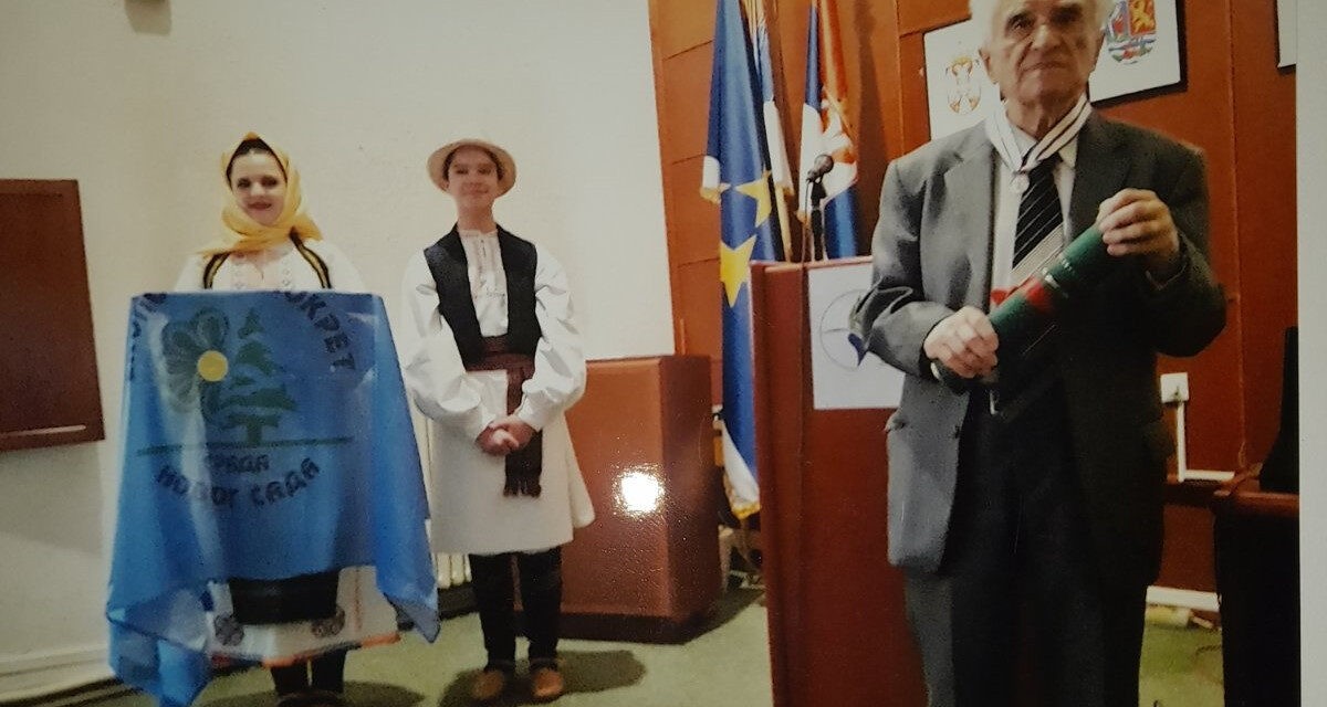 Becsületérem Kastori Rudolf akadémikusnak az újvidéki Ökológiai Mozgalomtól