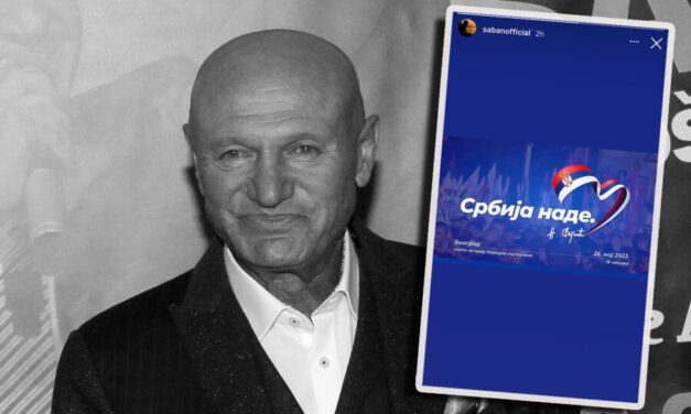 Az elhunyt Šaban Šaulić is a pénteki mítingre invitál