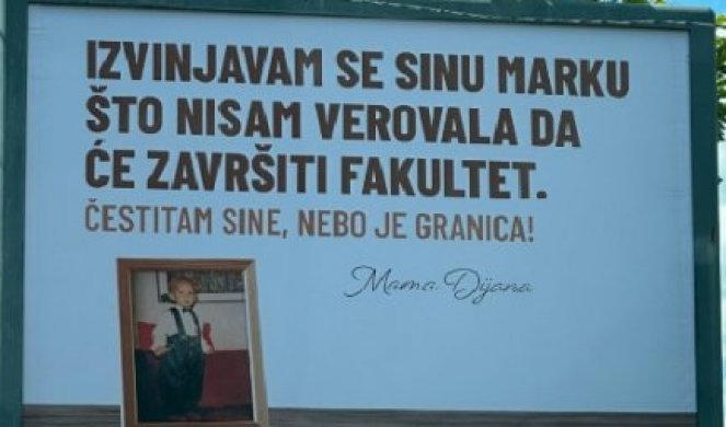 Hirdetőtáblán kért bocsánatot egy belgrádi anya a fiától